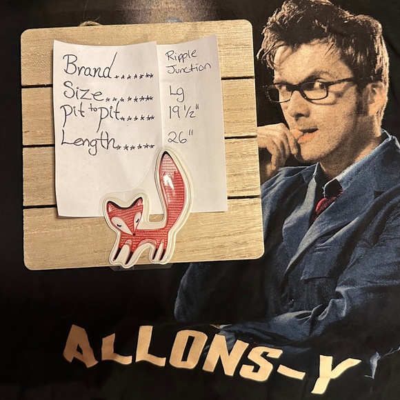 Doctor Who Allons-y tee - Picture 6 of 6